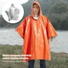 Podkładki zewnętrzne 1 set przetrwanie Poncho Camping Sprzęt Keep Straż Ultralight UltraL termiczny Ratownicze odzież deszczowa dla