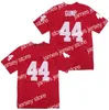 Maglie da calcio Maglie da calcio Maglie da calcio Movie 44 Forrest Gump Tom Hanks Film cucito rosso vintage Taglia superiore S-3XL