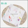 Одеяла муслиновое детское одеяло хлопок новорожденных пеленок для ванны марла для детской упаковки детская коляска для сна эр играет на мат 234 S2 Drop Delivery Dhqun