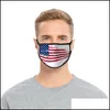 Masques de créateurs Masque facial de mode Coupe-vent Mascarilla Respirateur réutilisable Adts Enfants Chat USA Drapeau Suspendu Oreille Commande D'essai 2 2Fd D Dhp8D