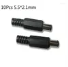 Lighting Accessories 1-10PCS DC Power Connector Pin 2.1x5.5mm Female Plug Jack Male Socket Adapter PCB Mount DIY