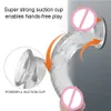 Beauty Items OLO Realistic Dildo sexy Toys for Couples Fake Penis Crystal Jelly Huge Anal Butt Plug With Strong Suction Cup Shop