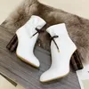 Ankle Boot Women Boots Brand Boots Shoes Oxfords Shoe Ebony Winter Warm Lug Soled Heeled Booties Gold-Toned Eyelets