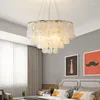 Pendant Lamps Modern Light Living Room Decoration Luxury Bedroom Lustre Chandelier Shell Lighting Girl Nordic Kitchen Home Hall