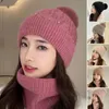 Hats Knitted Hat Men Good Stretchy Round Top With Pom-Pom Ball Keep Warm Autumn Winter Women Knitting Beanie For Dating