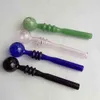 Pyrex Glass Oil burner pipe three Circles Hand Smoking Pipes Accessories For Water Bongs Hookahs Colored Spiral Bowls Rigs