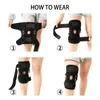 منصات الركبة جدّة مع مفصلات جانبية تدعم الضغط من أجل استرداد الاستقرار استعارة الرضفة الرضفة.