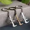 Keychains Fashion Men's Car Keychain Mini Vernier Caliper Portable Measuring Mätverktyg Turbo Key Chain Ring Ruler