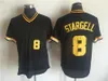 Vintage Baseball Jersey 8 Willie Stargell 21 Roberto Clemente 9 Bill Mazeroski 1990-1997 Trikots Männer Frauen