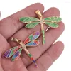 Charms 2pcs aço inoxidável Dragonfly colorido pingente de charme de metal de esmalte colorido para jóias diy