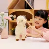 Kawaii Soft Sheep Alpaca Animal Peluche Peluche Doll Home Room Decorazione creativa Cute Baby Child Girlfriend Regalo di compleanno