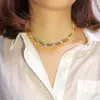 Choker Fashion Colorful Beaded Necklace For Women Daily Accessories 2022 Trend