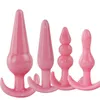 Pozycje kosmetyczne 4 Szt. 6 Kolorw Zestaw Koralikw Analnych Butt Plug Intymne Produkty erotyczne Sexy Zabawki dla Dorosych Kobieta Pochwy Mczyzn Sm Pary Gry Skuk