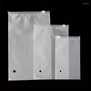 Sacos de armazenamento 1pc selvável self selvagem plástico transparente de saco de bolsa cosmética Pacote de roupas reclosáveis