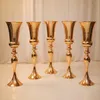 Decor Wedding Designs Fedding Party Centrotavola Gold Metal Flower Stand Make459