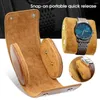 Watch Boxes Storage Box 2 Colors Travel Case Dustproof Magnetic Buckle Roll Organizer Protect