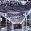 Stringhe 4x6m 750 lampadine Natale LED Luci nette Anno Ghirlande Stringa impermeabile Illuminazione paesaggistica per interni/esterni Goccia