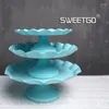 Bakware gereedschap Sweetgo 17 cm mini cupcake stand 4 inch waterdichte pallet voor dessert bakgereedschap bruidstaarttafel leverancier