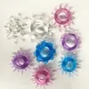 Cockring Silicone Cock Rings Sexspielzeug Retraso de la eyaculación Anillos Anillo para el pene Pegamento flexible Juguetes sexuales para hombres Productos