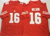 99 JJ Watt NCAA College Wisconsin Badgers Football Jersey 16 Russell Wilson 23 Jonathan Taylor Sömde broderade tröjor