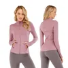 Fitness Femmes Sports Yoga Veste Haut Col Montant Demi Fermeture Éclair À Manches Longues Chemise Serrée Gym Pouce Athtic Manteau Vêtements en gros Respirant design933ess