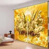 Vorhang 2022 Chinesischer Drache Luxus 3D Blackout Vorhänge für Wohnzimmer Bettwäsche Vorhänge Cotinas Para Sala Halloween Dekorativ
