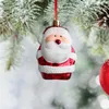Julekorationer 2PC Ornament Combination Children's Tree Santa Claus Pendant Holiday Decoration Kid Gifts #25