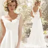 2023 A-Linie Brautkleider Böhmen V-Ausschnitt Strand Tüll Spitze Applikation Brautkleid Vintage A-Linie Vestido De Novia für Frauen nach Maß