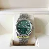 Идеальное качество EWF 126200 36 мм мисс Женщина смотрит на зеленый зеленый циферблат нержавеющий 904L Сапфировый юбилейный браслет автоматические механические женские наручные часы