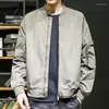 Vestes pour hommes Bomber Veste Hommes Armée Vert Léger Pilote Printemps Automne Mode Vêtements 2022 Marque Manteaux Occasionnels