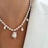 Choker Man Women High End Luxury Baroque Natural Pearl Pendant Necklace Handcrafted Freshwater Beaded Collar Fashion Sophisticate