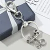 Keychains Silver Color Moon Star Astronaut Pendant Charm Keychain For Women Men Car Bag Keyring Accessions Wedding Party Gift