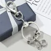 Nyckelringar Silver Color Moon Star Astronaut Pendant Charm Keychain för kvinnor Män bilväska Keyring Acconts Wedding Party Gift