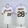 2021 News Baseball Jerseys 28 Buster 35 Brandon Posey Crawford Stitched Green Gray Road Cream Home Orange Black Alternate Jersey