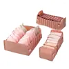 Gavetas de armazenamento 3pcs/set Multi Compartment Organizadores BRA CAIXAS SOCKS DE ARMOBE PERFEITO PARA Classificar meias cuecas