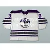 Męskie #30 Gerry Cheevers Cleveland Crusaders 1974 CCM Vintage Home Hockey Jerseysitch Dowolny numer nazwiska