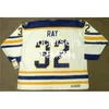 mannen #32 ROB RAY 1992 CCM Vintage Retro Away Hockey Jersey voeg een willekeurig naamnummer toe