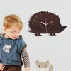 Wandklokken Hedgehog Wood Clock Hangend Digitaal display UV Gedrukt Decoratief ornament G99A