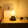 Bordslampor Steampunk Retro Style Lamp med dimmer Switch Dekorativ vardagsrum Loft Bedside Us Plug -glödlampa