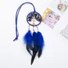 Mini Dream Catcher Feather Decoration Home Decor Wall Hanging Prydment Handgjorda bil Pendant Vind Chimes Girls Schoolväskor Gift 1223418