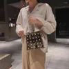 أكياس مسائية واضحة شفافة PVC Crossbody للنساء 2022 اللؤلؤ مقبض الهلام الصيف صيف الكتف حقيبة مصغرة أنثى حقيبة يد صغيرة