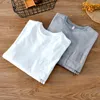 Felpe con cappuccio da uomo 2022 Autunno Inverno Uomo Girocollo Maglione Allentato Cuciture casual T-shirt tascabile a righe a maniche lunghe Grigio Abbigliamento da lavoro L890