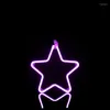 Neon Night 220V Light Stars Snowflakes Sign Wall Art Lamp Meteor Flash inomhus och utomhushembelysning Dekoration