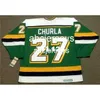 #27 SHANE CHURLA Minnesota North Stars 1989 CCM Vintage Hockey Jersey Nähen Sie eine beliebige Namensnummer