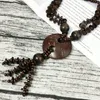 Pendant Necklaces Fashion Black Brown Long Woods Tassel Pendants Handmade Ethnic Wooden Beads Jewelry For Women Unique Accessories UKEN