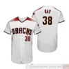 2021 Mężczyźni #6 David Peralta Baseball Jerseys 51 Randy Johnson 21 Zack Greinke Ahmed Marte Lamb Custom Młodzież Kid Kid White Crimson Flex Base