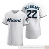 2021 News Baseball Jerseys Men＃23 Max Meyer 38 Jorge Alfaro 9 Lewis Brinson 62 Jose Urena Berti Rojas Custom Custom Youth Youth Kids White Jersey