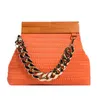Evening Bags Top Brand Shoulder Bag High Quality Wooden Clip Purses And Handbags Designer Crossbody Fashion Satchel Chain Hand Clutch