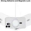Custodie ad anello 2 pezzi per caricabatterie wireless Magsafe per iPhone 14 13 12 11 Pro Max 6 7 8 plus x xs xr Adesivo universale in silicone Piastra magnetica per supporto per auto