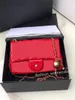 7a kaliteli omuz çantası moda kadın tasarımcı tote crossbody lüks moda totes çapraz vücut zinciri orijinal deri kırmızı as1787 flep cüzdan hareket halindeyken